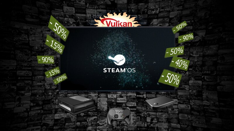 SteamOS Logo on Screen