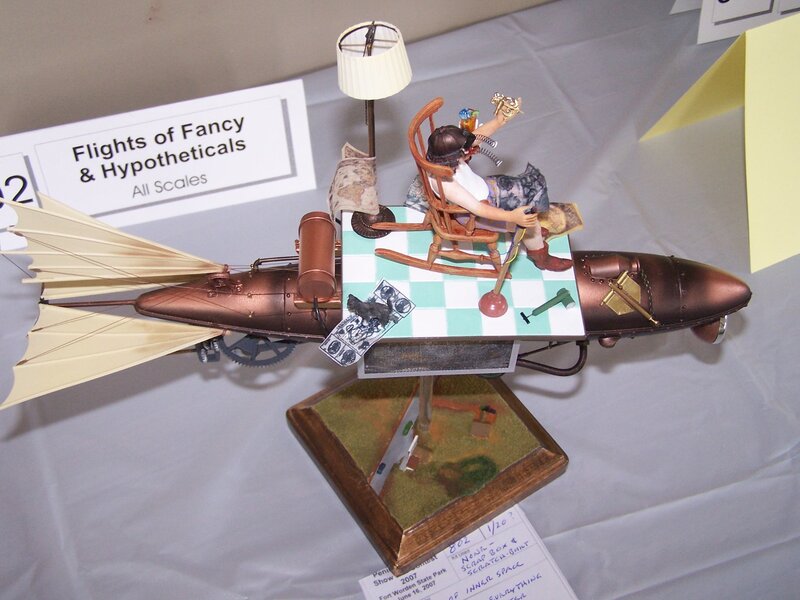 Steampunk aircraft model