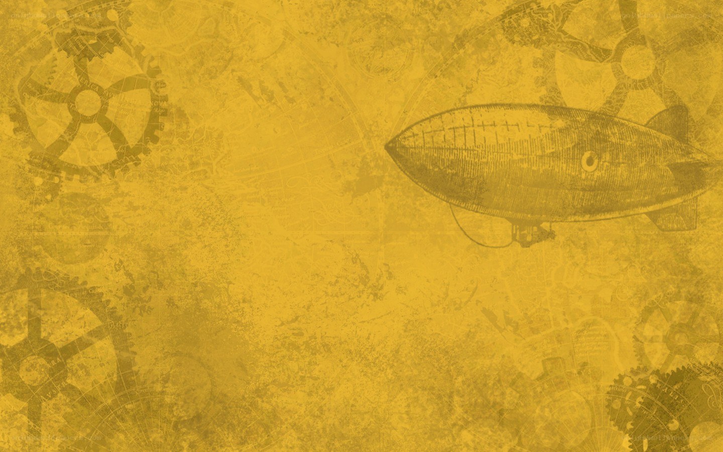 steampunk airship background