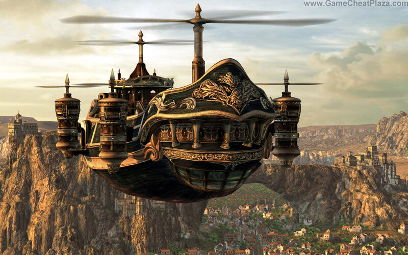 Steampunk Airship — Brown