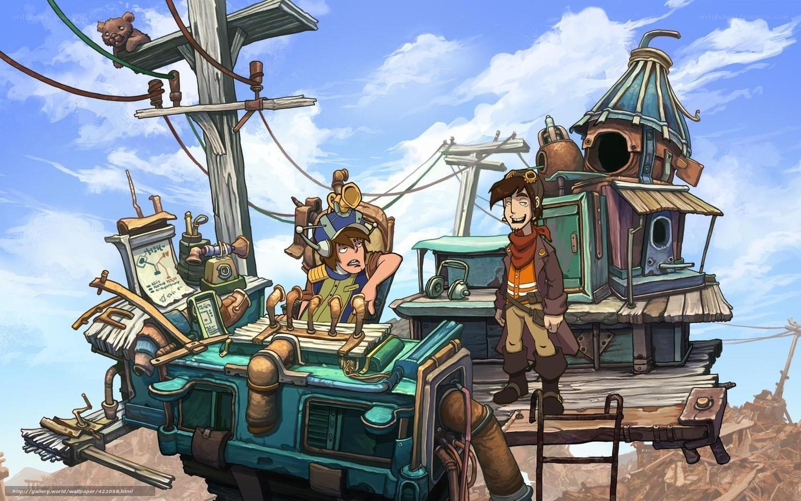 Steampunk airship crew