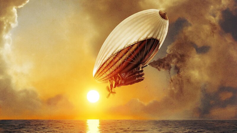Steampunk Airship — Yellow, Dramatic