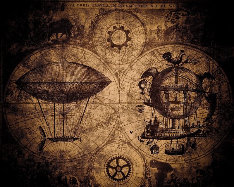 Steampunk Airships — Brown