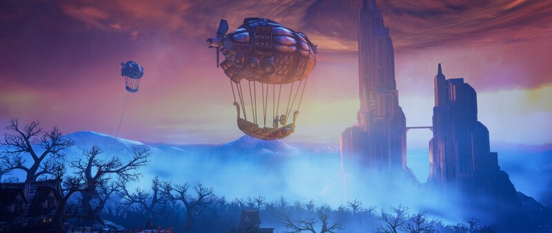 Steampunk Airships — Purple