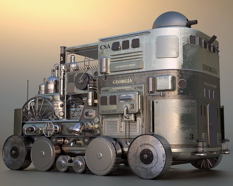 Steampunk Armored Vehicle