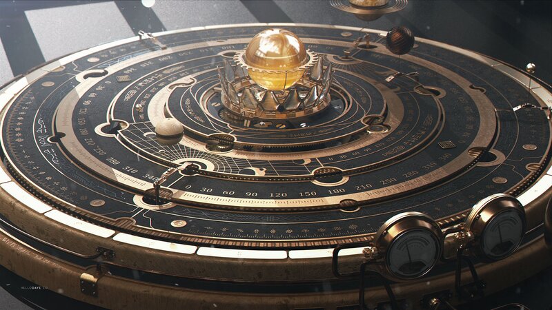 Steampunk Astrolabe Device
