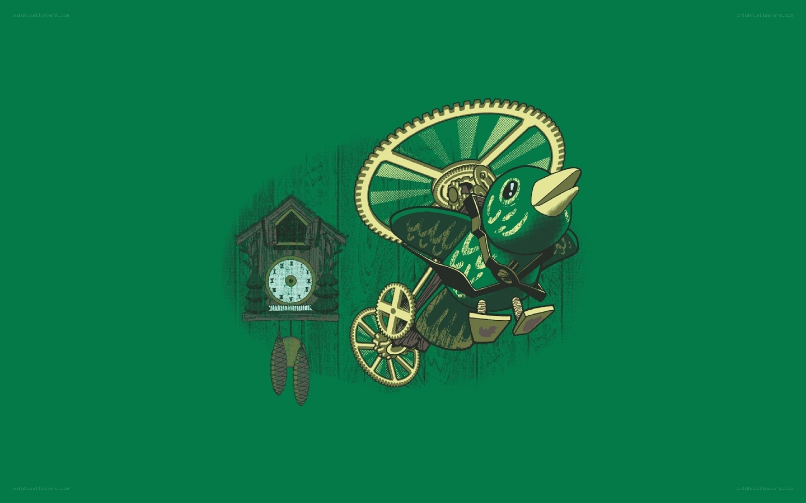 steampunk bird and cuckoo clock