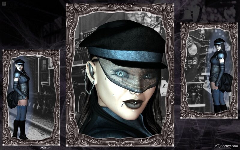 Steampunk character portraits