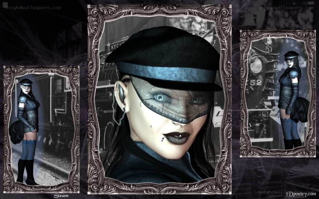 Steampunk character portraits