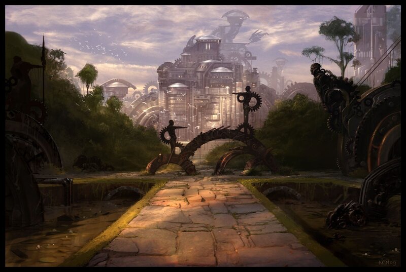Steampunk City Ruins