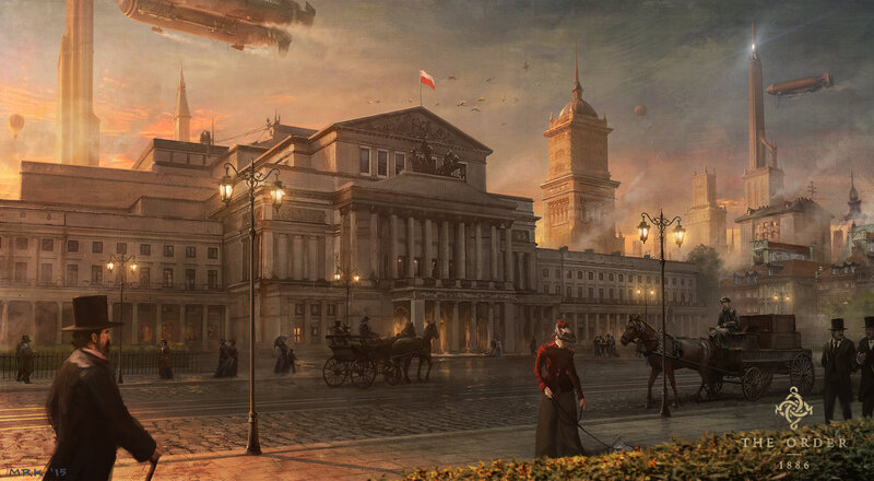 Steampunk City Square