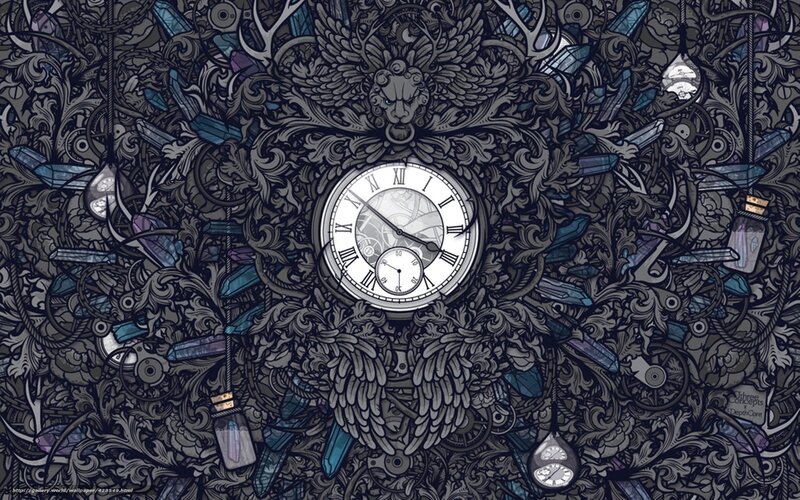 steampunk clock artwork