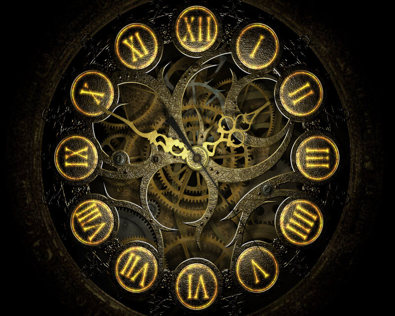 steampunk clock face
