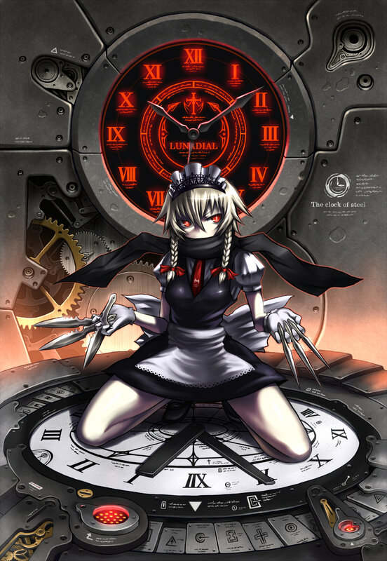 steampunk clock maid