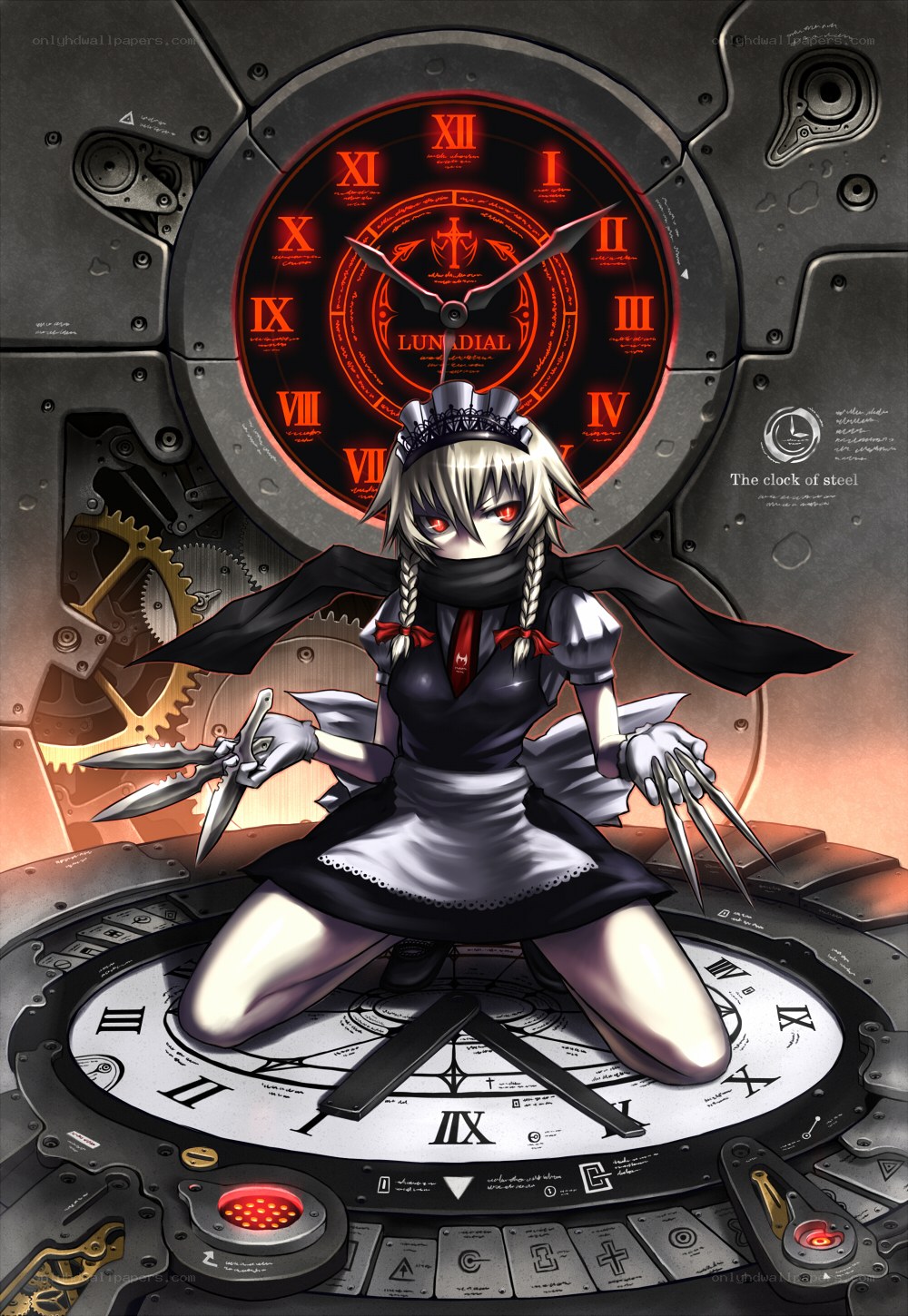 steampunk clock maid