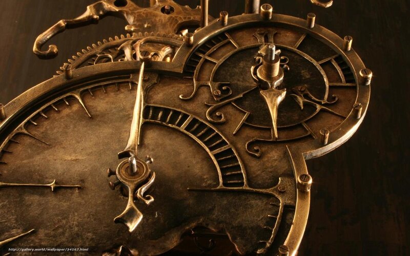 Steampunk Clock Mechanism — Bronze