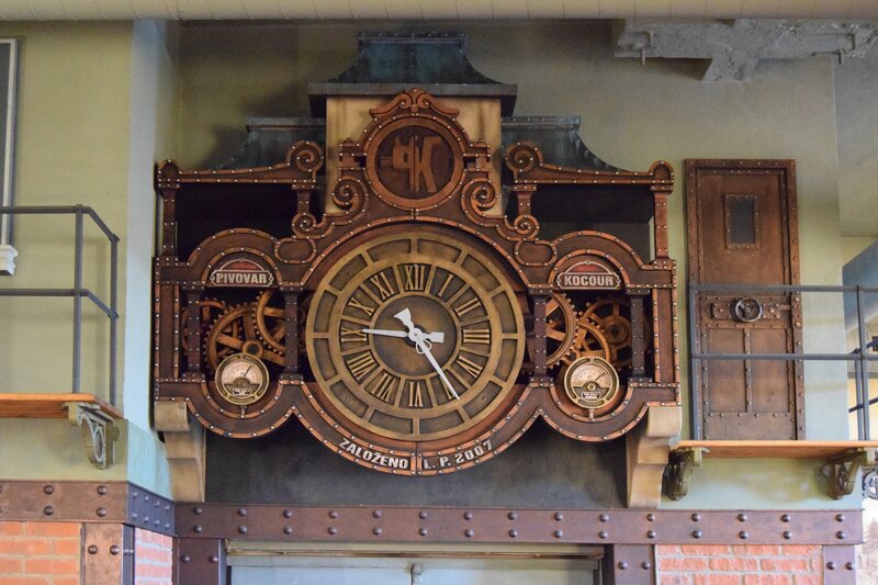 Steampunk Clock Mechanism — Brown, Industrial