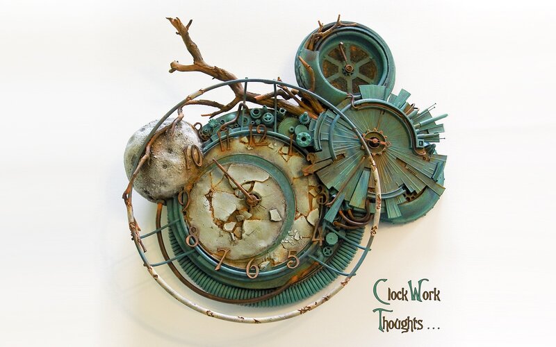 Steampunk Clock Sculpture