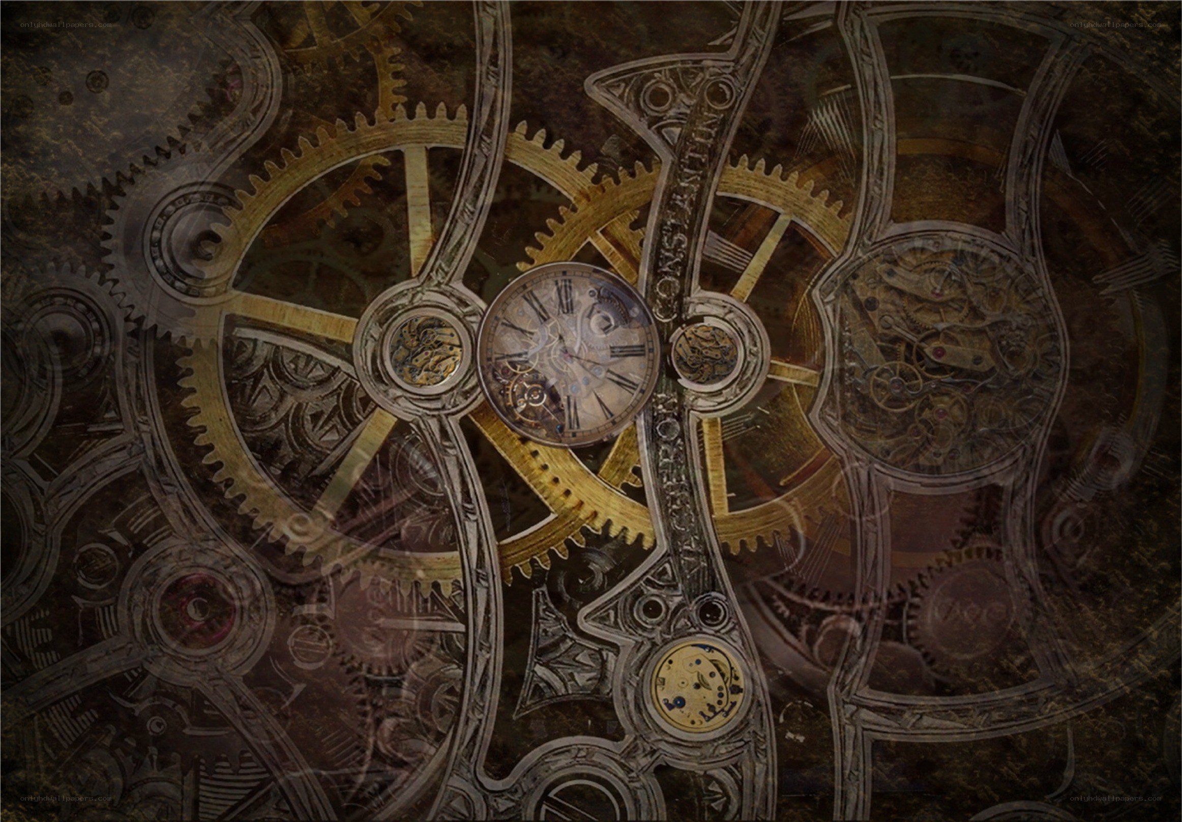 steampunk clockwork gears