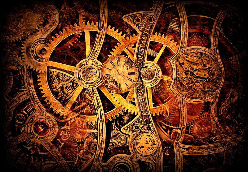 steampunk clockwork gears