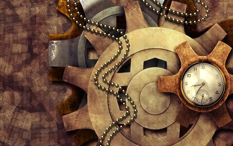 steampunk clockwork gears