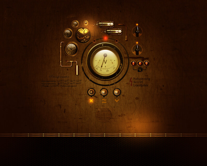 steampunk control panel