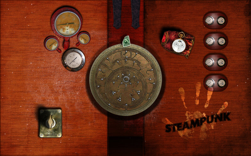 steampunk control panel