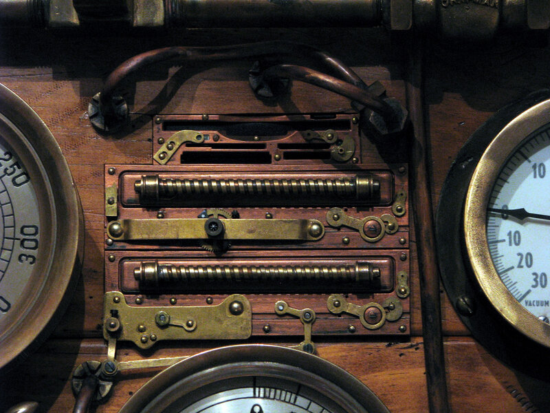 Steampunk Control Panel — Brown, Mechanical