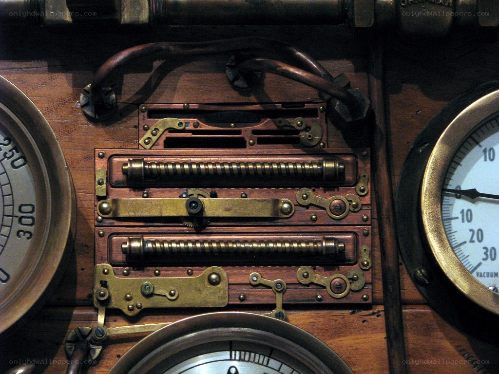 steampunk control panel