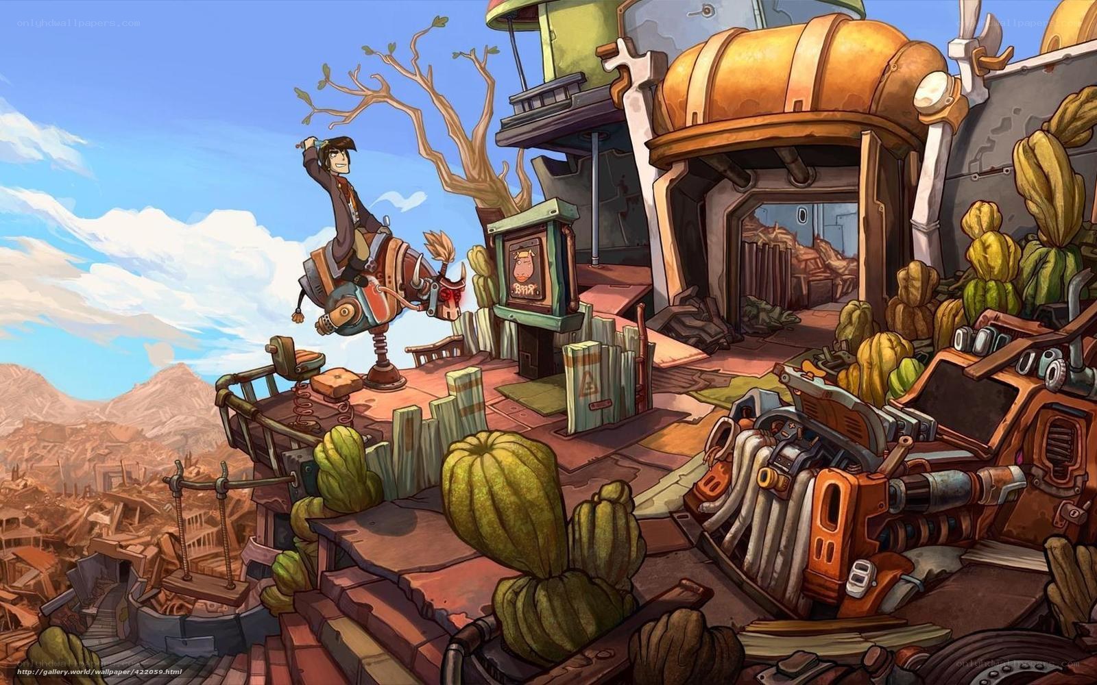 steampunk desert outpost