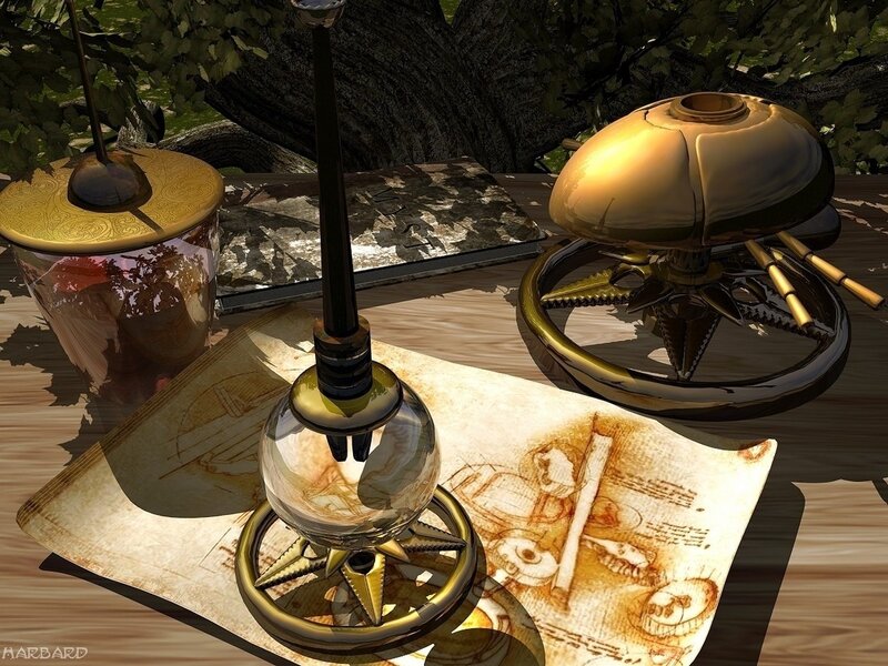 Steampunk Devices on Table