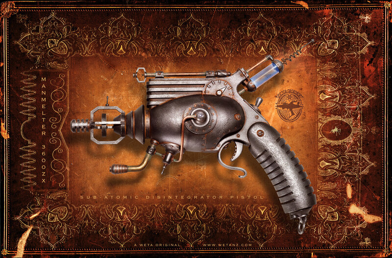 Steampunk Disintegrator Pistol