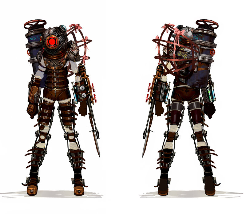 steampunk diver concept art