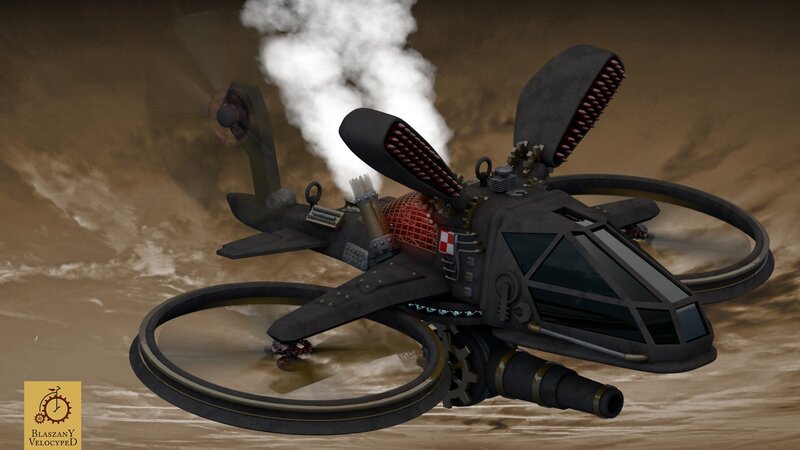 Steampunk Drone Aircraft