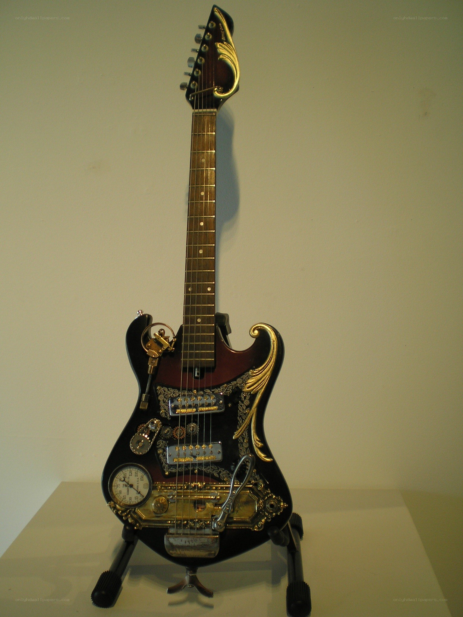 steampunk electric guitar
