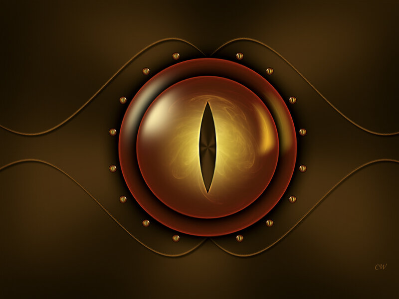 steampunk eye design