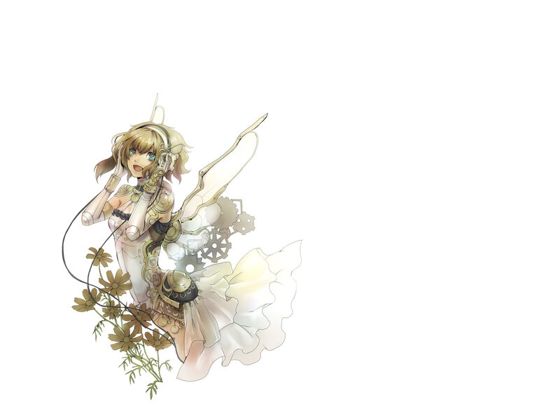 steampunk fairy with headphones