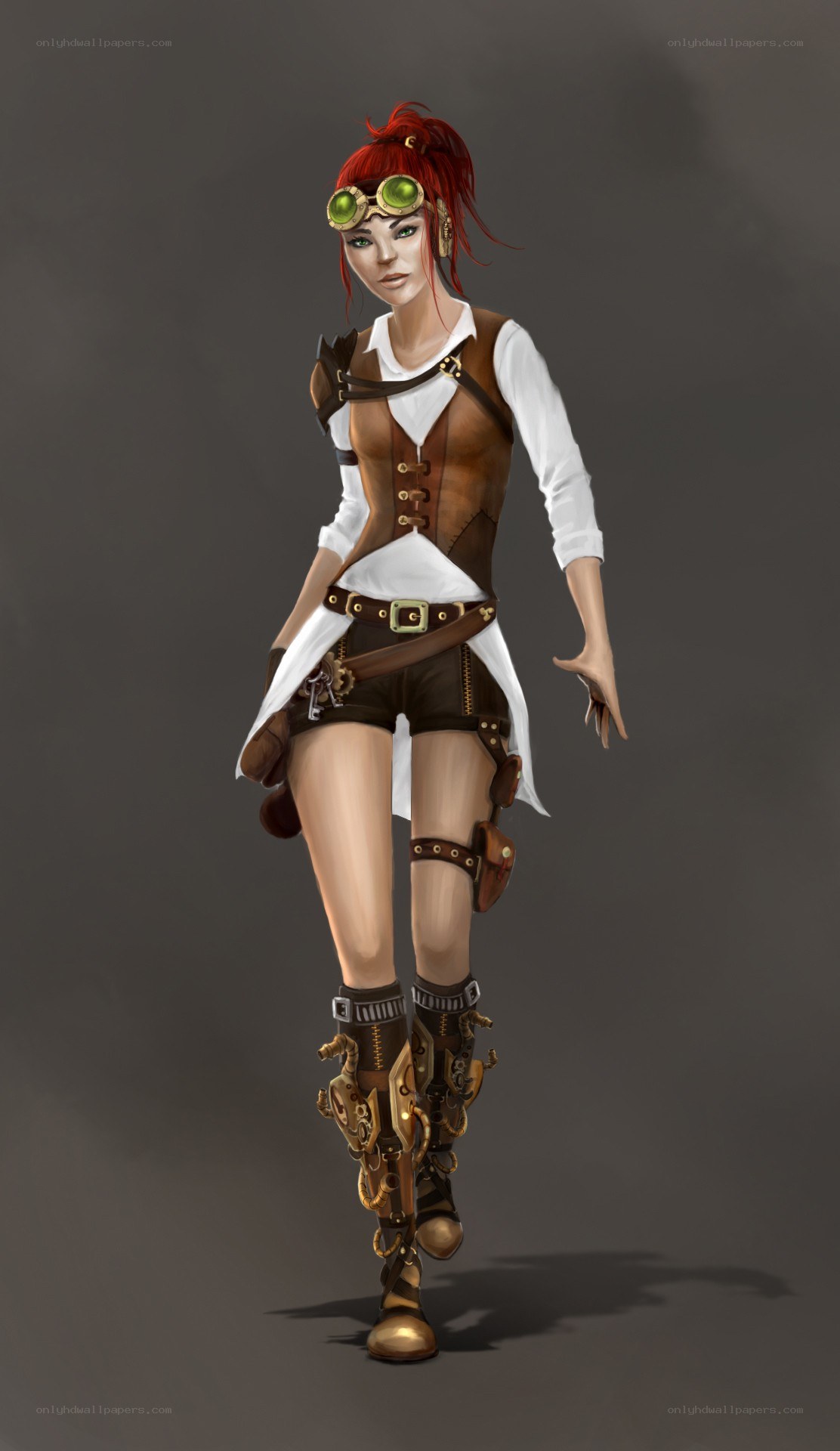 steampunk female character