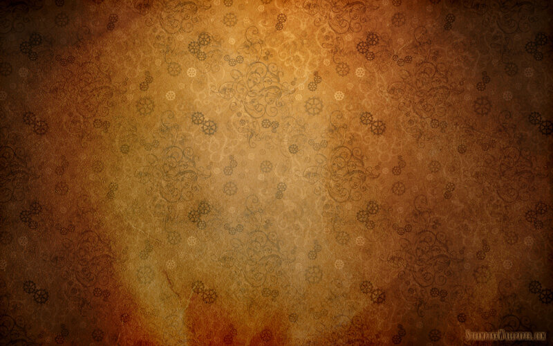 steampunk floral pattern background