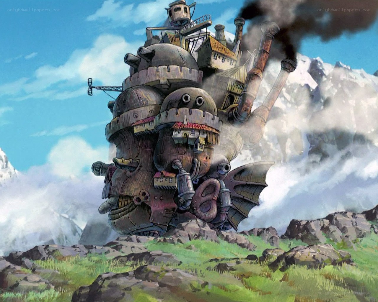steampunk flying fortress