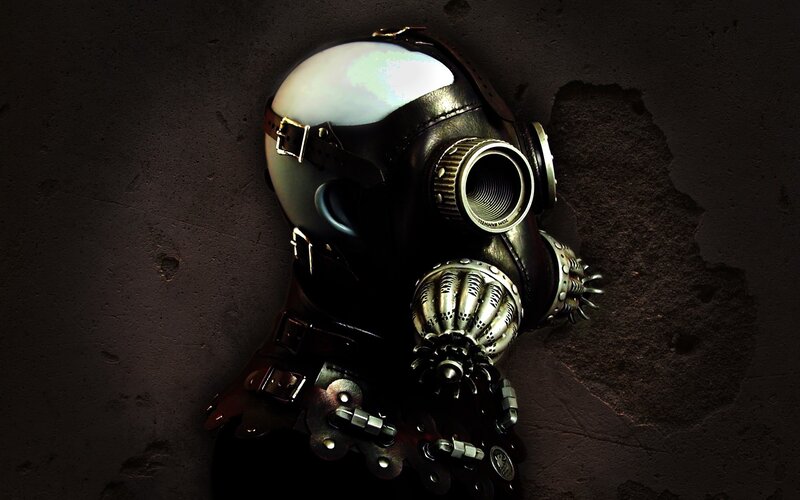 steampunk gas mask