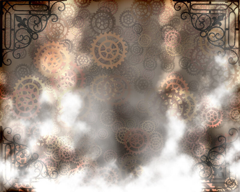 Steampunk Gear Pattern — Brown