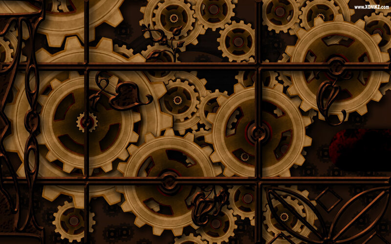 steampunk gears and cogs