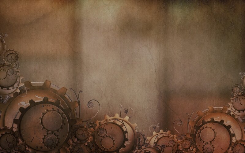 steampunk gears background