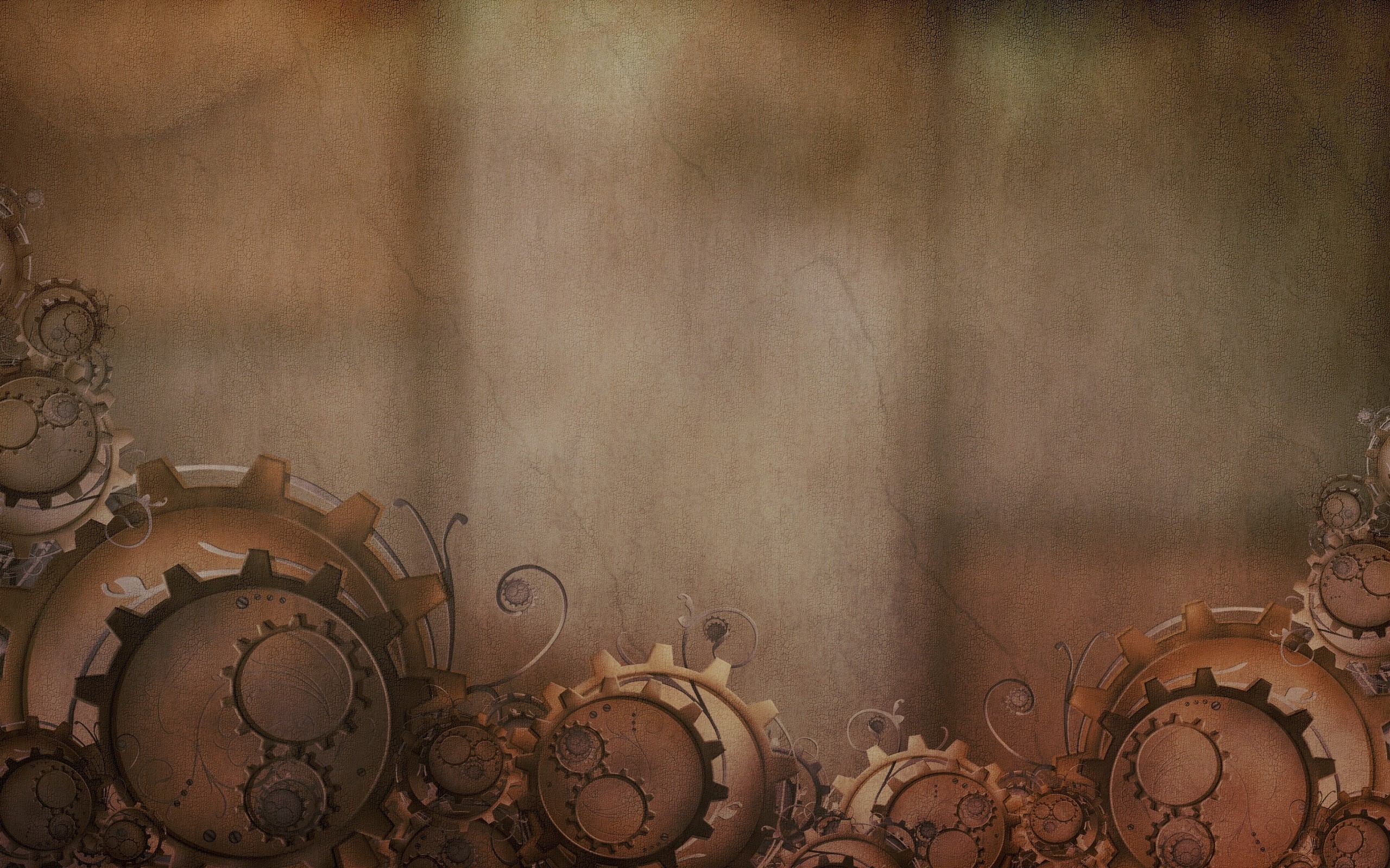 steampunk gears background