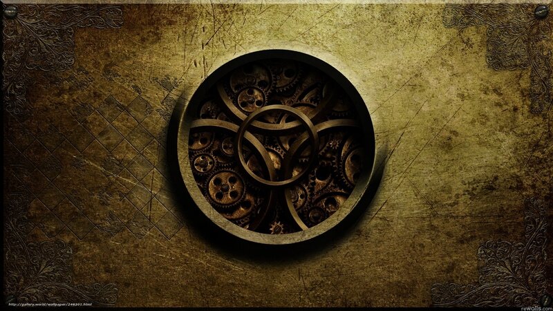 steampunk gears wallpaper