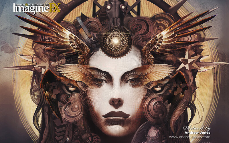 steampunk goddess portrait