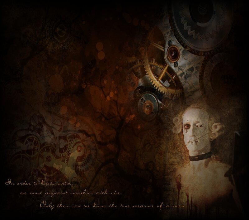 steampunk horror portrait