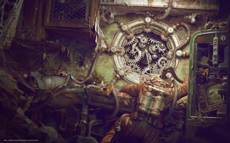 steampunk machine room
