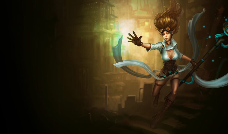 steampunk mage in action